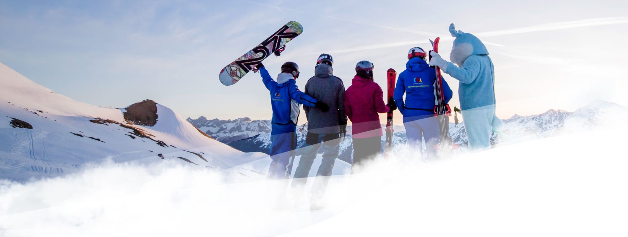 Die CSA Smiley Company im Skigebiet Obertauern